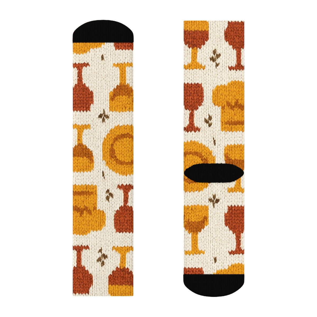 Chef Hat Checkered Pattern, Restaurant Manager Grade personalized crew socks