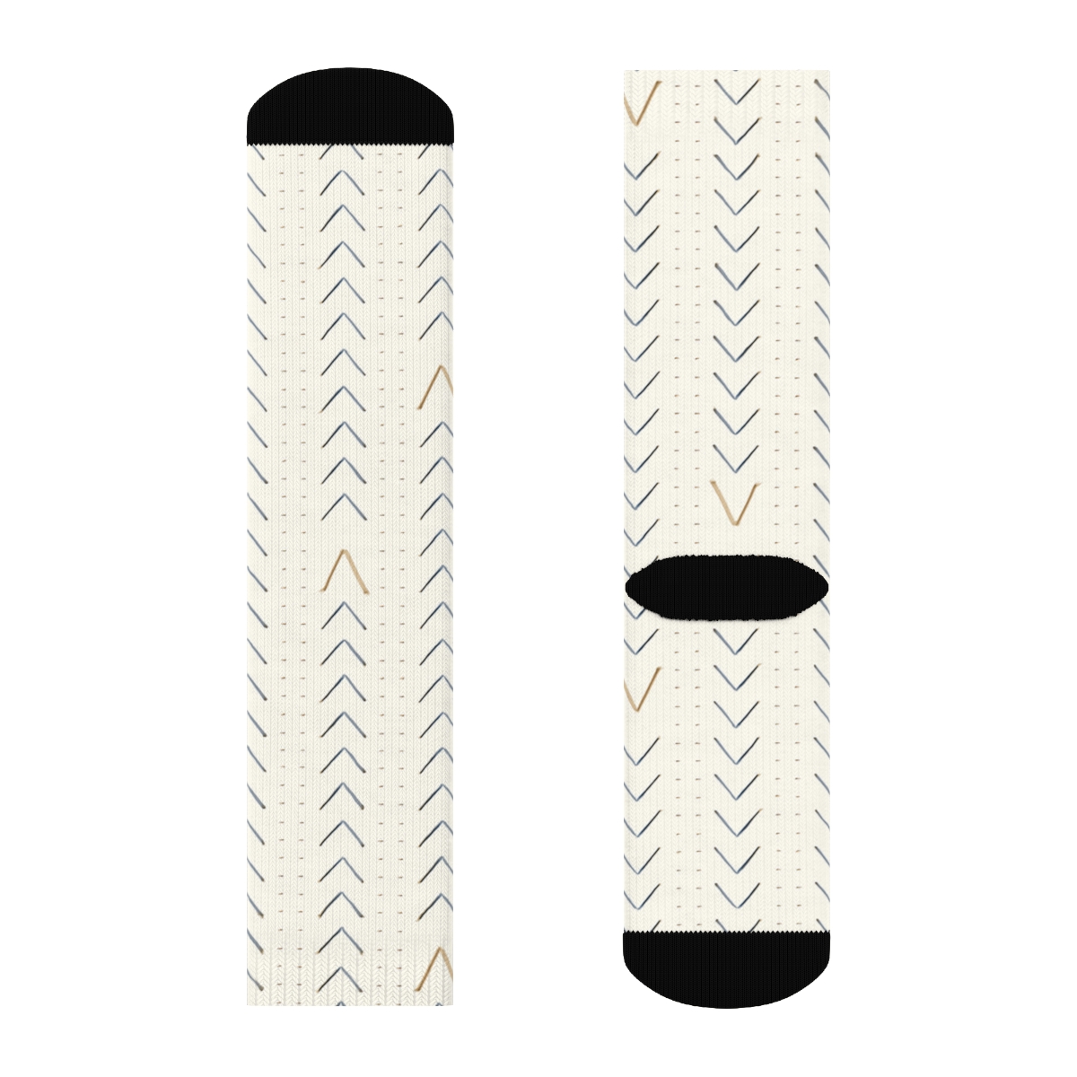 Chevron Micro March personalized crew socks