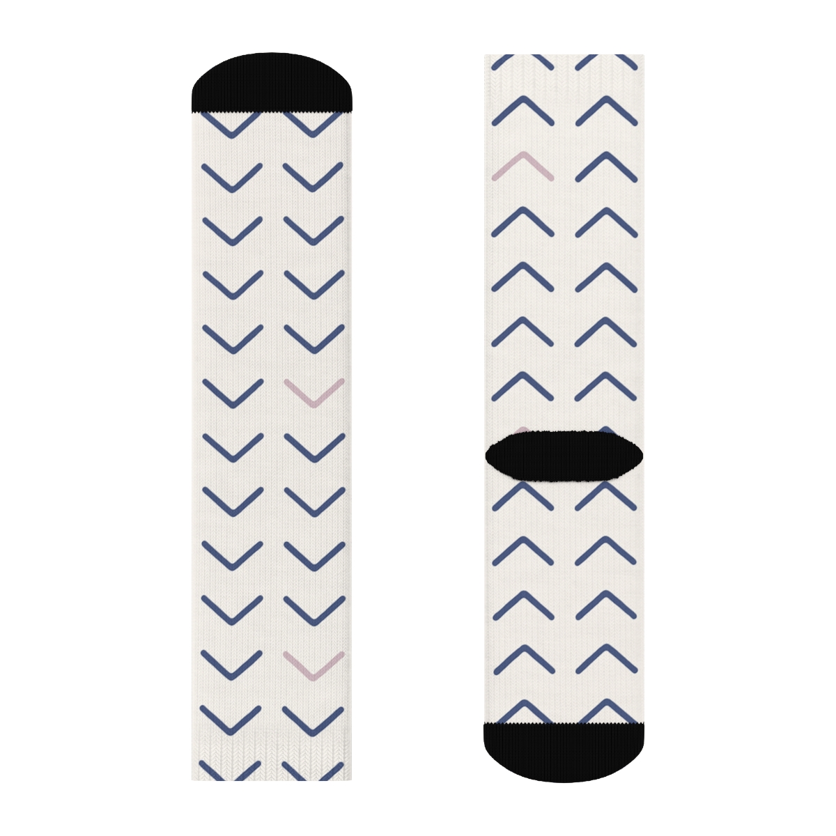 Chevron Pin Micro March premium sports crew socks