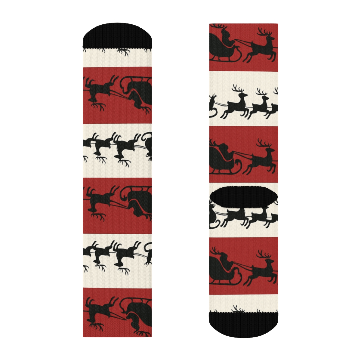 Chimney Strip Pattern (Santa Edition) soft everyday crew socks