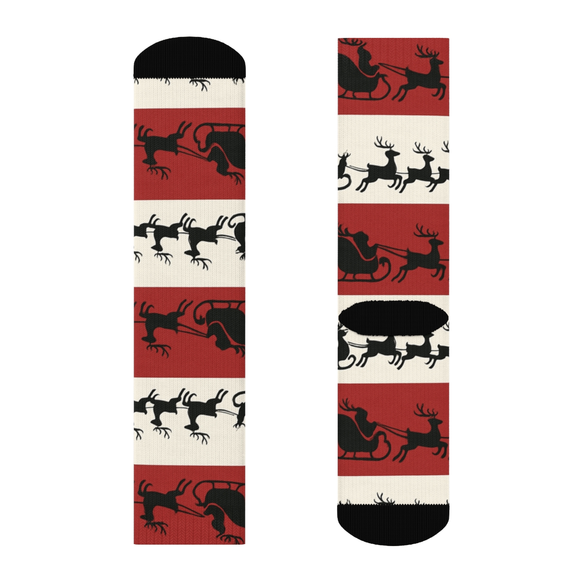 Chimney Strip Pattern (Santa Edition) soft everyday crew socks