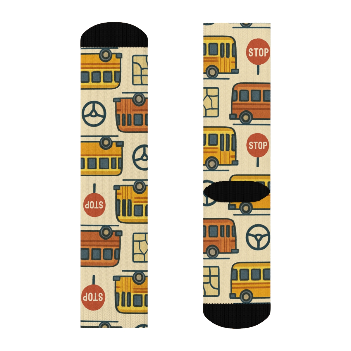 City Route Tiling For The Bus Driver custom crew socks