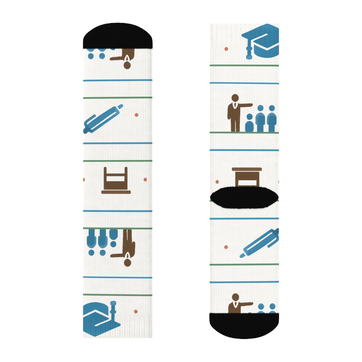 Classroom Supply Bands With School Principal custom crew socks