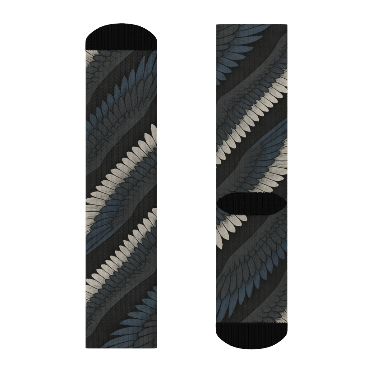 Comet Eagle Wing Diagonal comfortable cotton crew socks