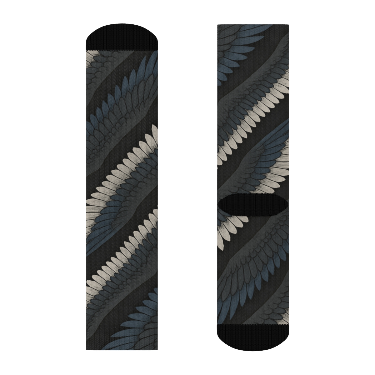 Comet Eagle Wing Diagonal comfortable cotton crew socks