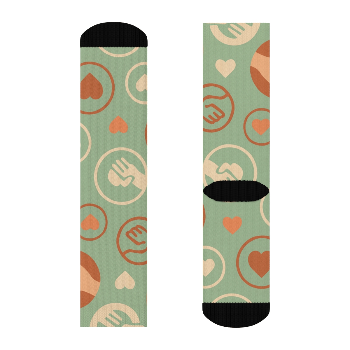 Community Network Social Worker Mosaic stylish athletic crew socks
