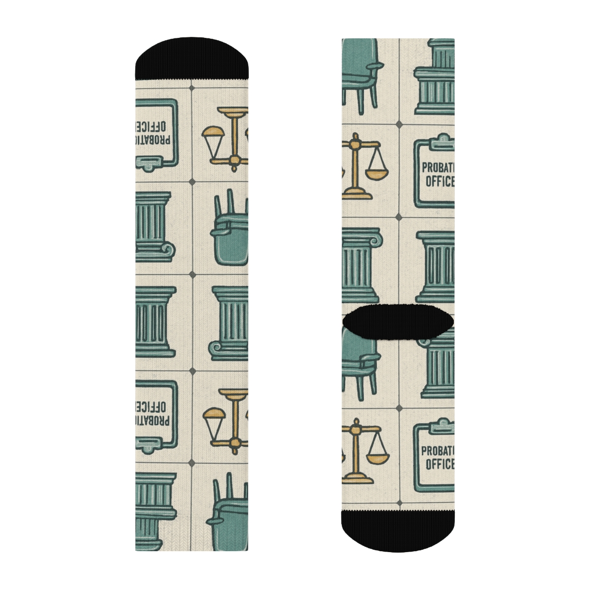 Community Service Grid With Probation Officer Detail custom crew socks