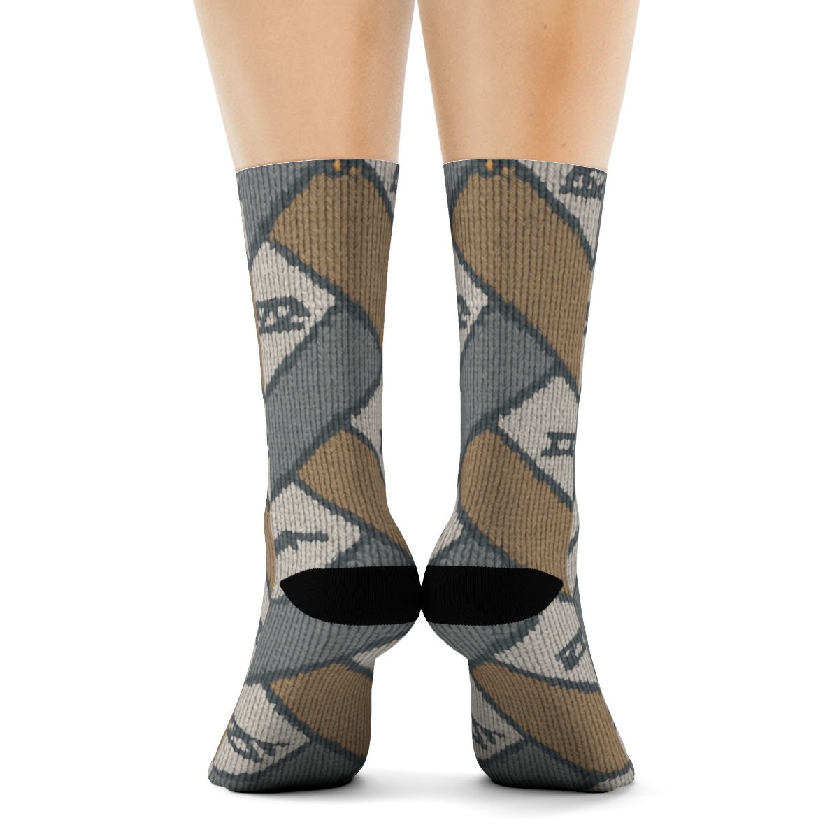 Concrete Weave Civil Engineer Tessellation stylish athletic crew socks