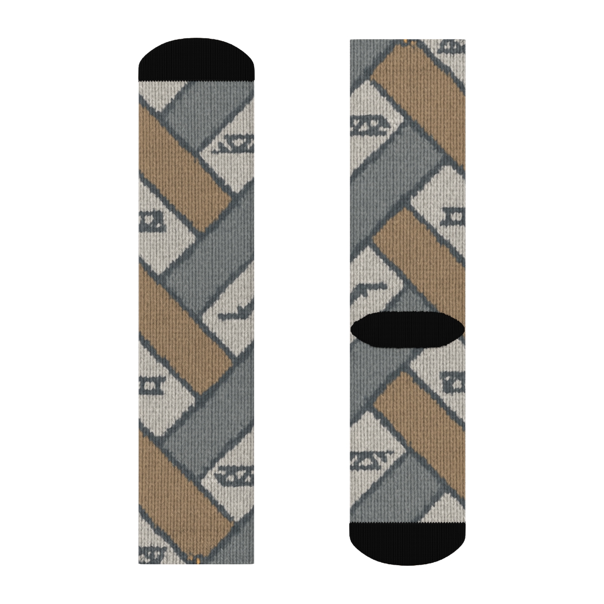 Concrete Weave Civil Engineer Tessellation stylish athletic crew socks