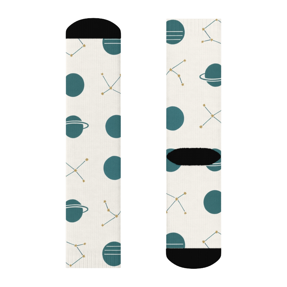 Constellation Grid Chart stylish athletic crew socks