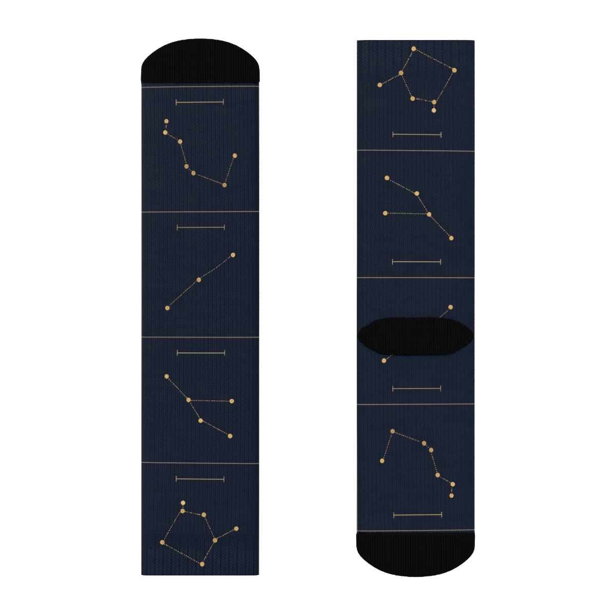 Constellation Grid Infographic premium sports crew socks