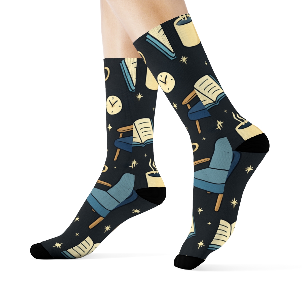 Constellation Of Calm Offices Counselor Pattern stylish athletic crew socks