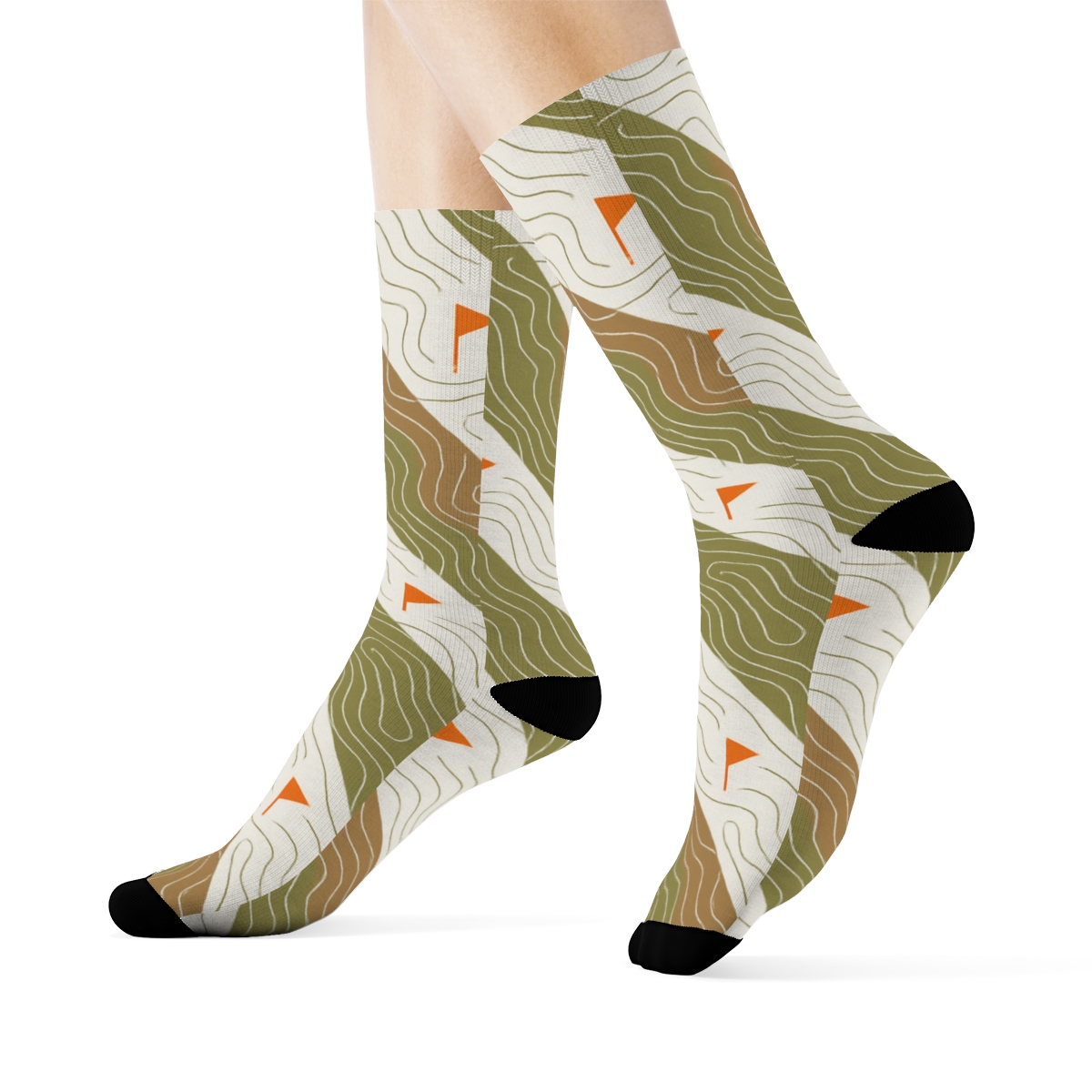 Contour Line Orchestra For Surveyor Precision custom crew socks