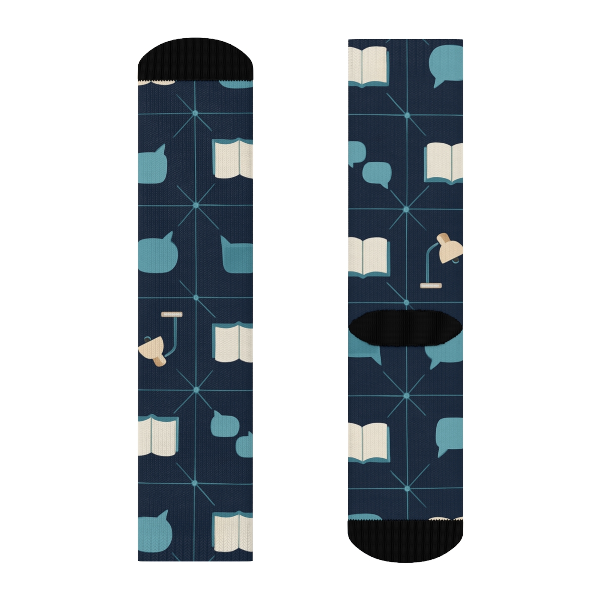 Counselor Constellation Office Grid personalized crew socks