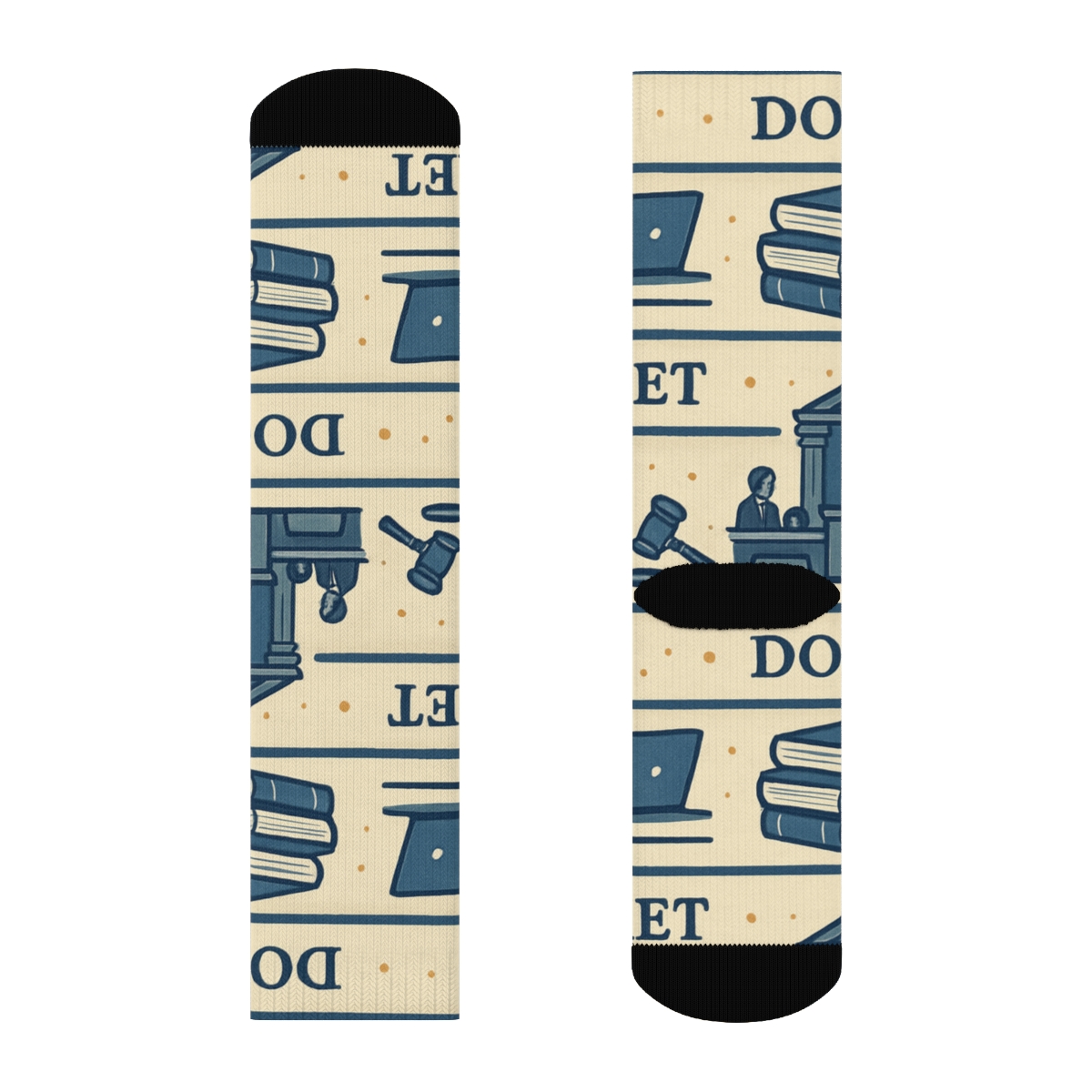 Courtroom Scene With Paralegal Docket Bands premium sports crew socks