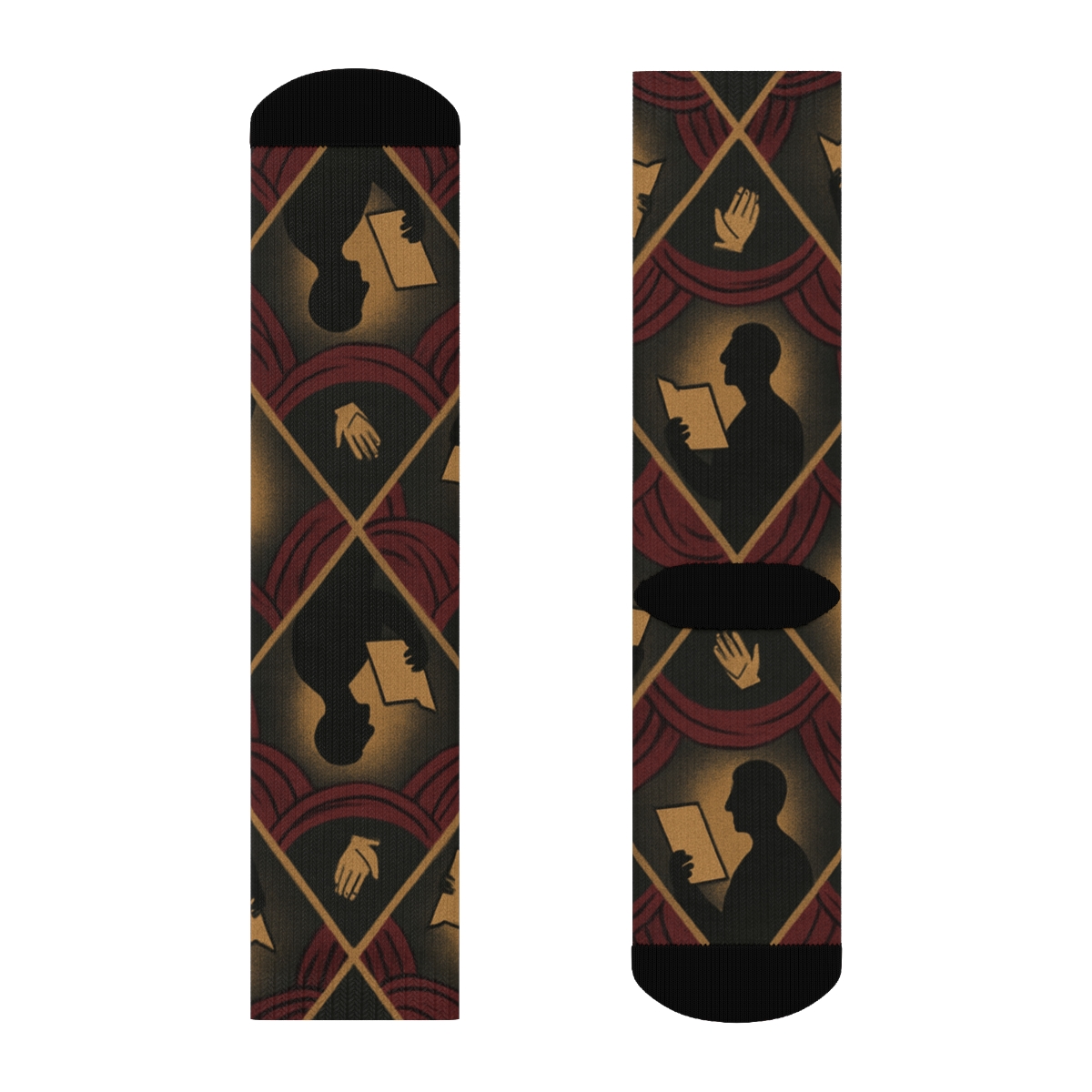 Curtain Lattice Actor Parade premium sports crew socks