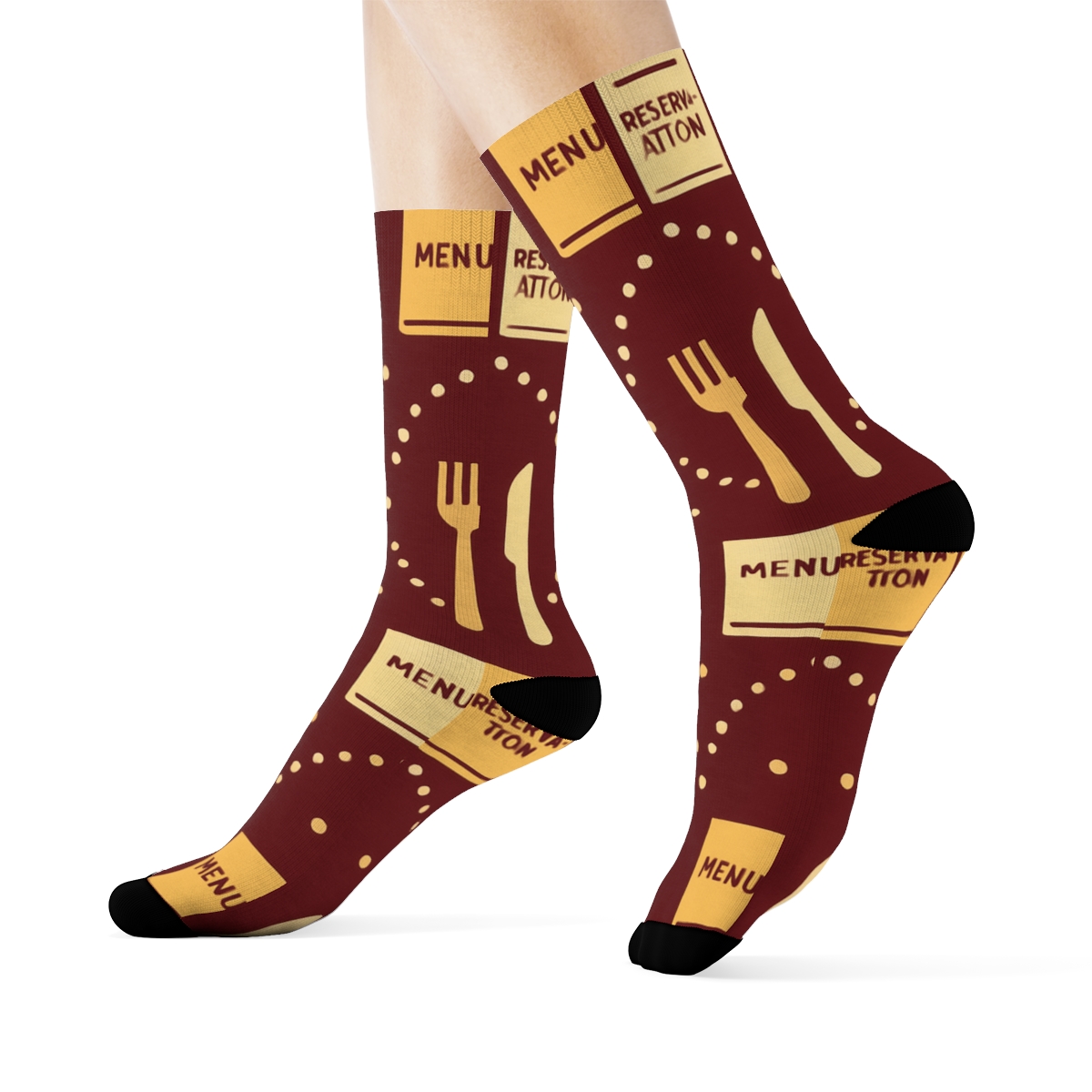 Cutlery Wave Rhythm For Restaurant Manager premium sports crew socks