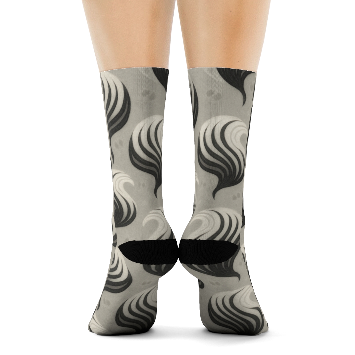 Organic Mane Repeating Tessellation premium sports crew socks