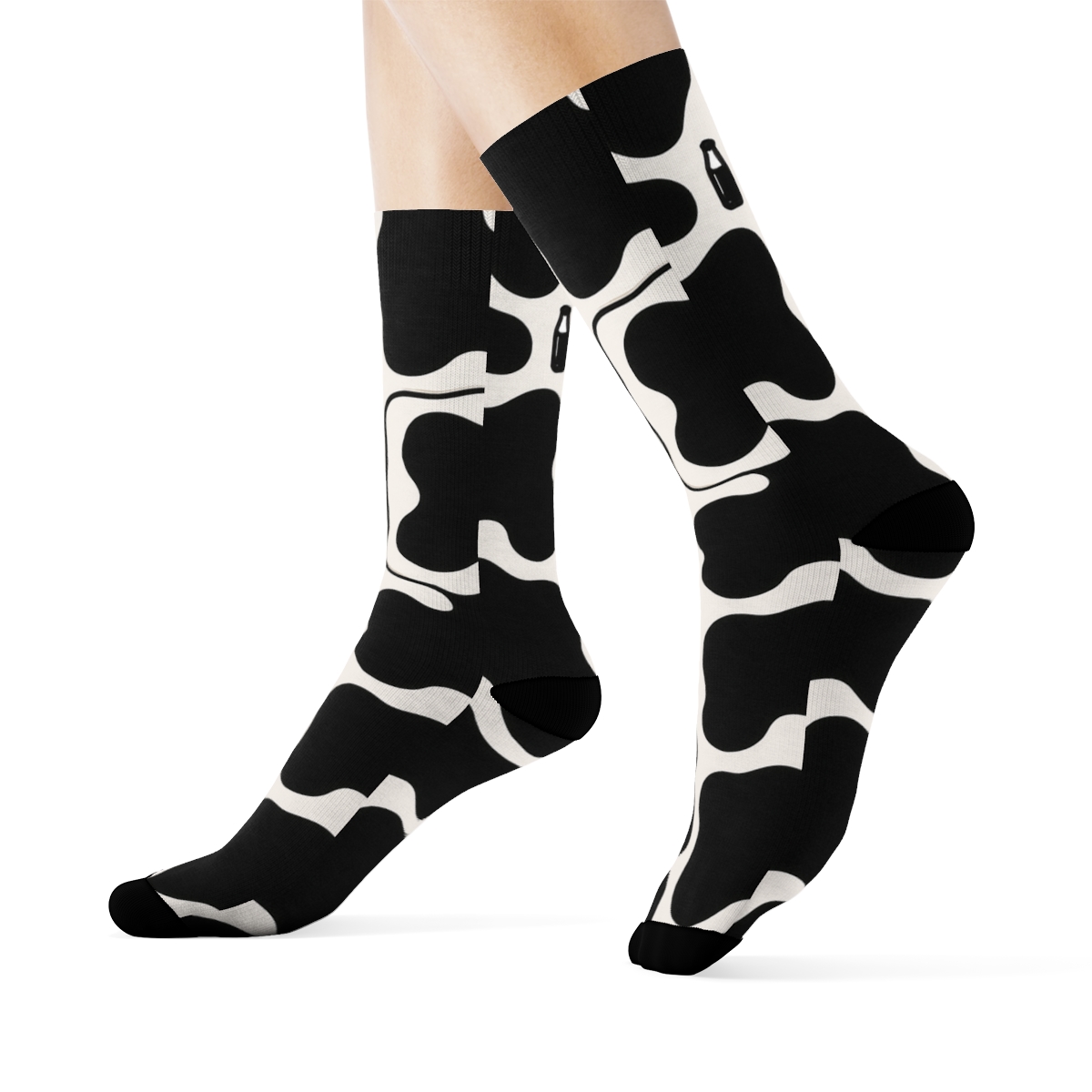 Classic Spot Grid custom crew socks