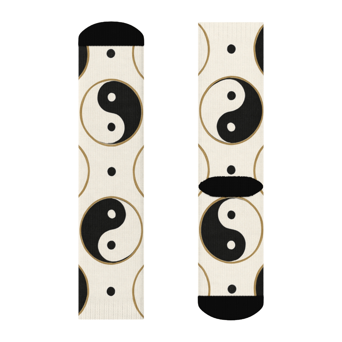 Taijitu Grid On Ivory Field stylish athletic crew socks