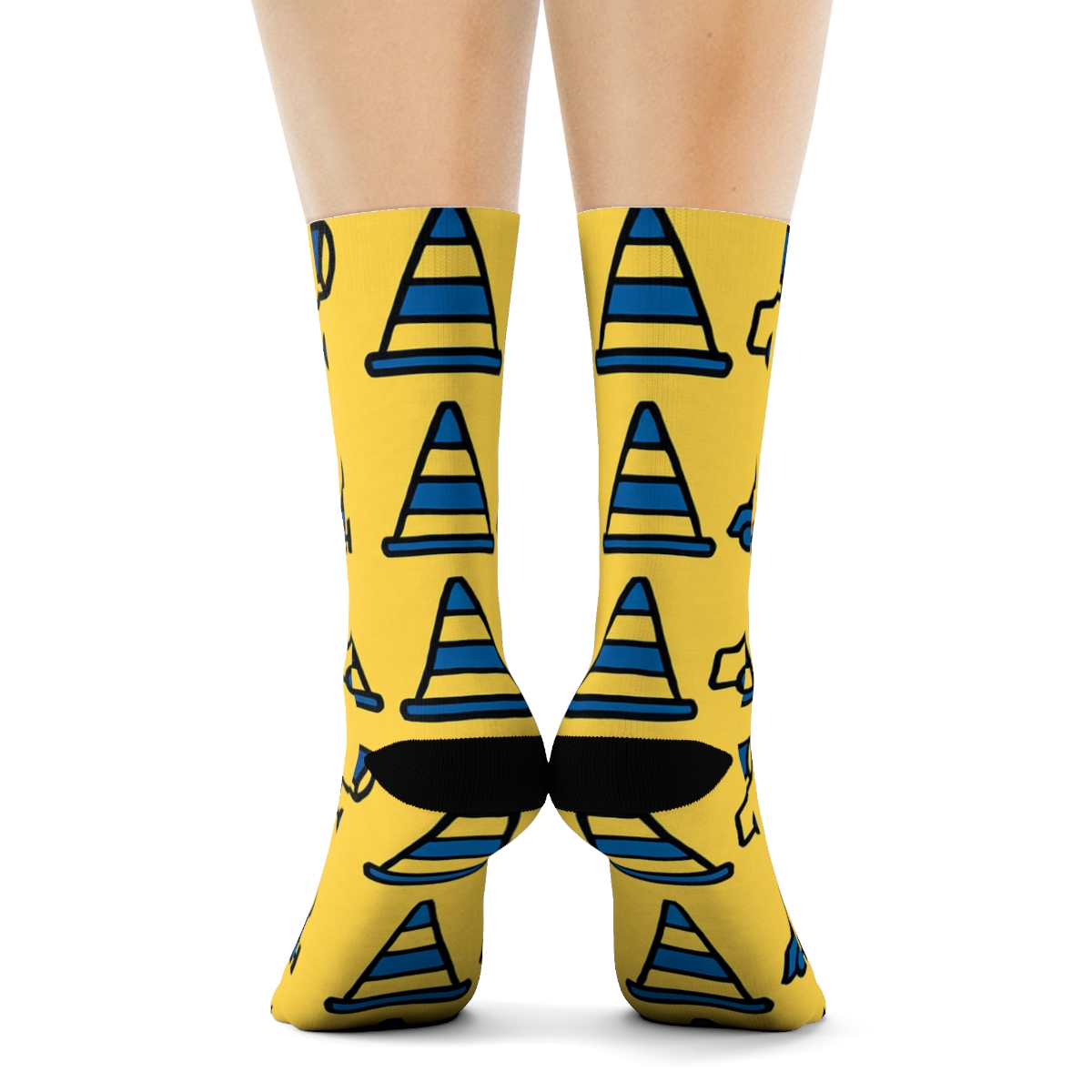 Checkpoint Scene With Security Guard Geometry premium sports crew socks