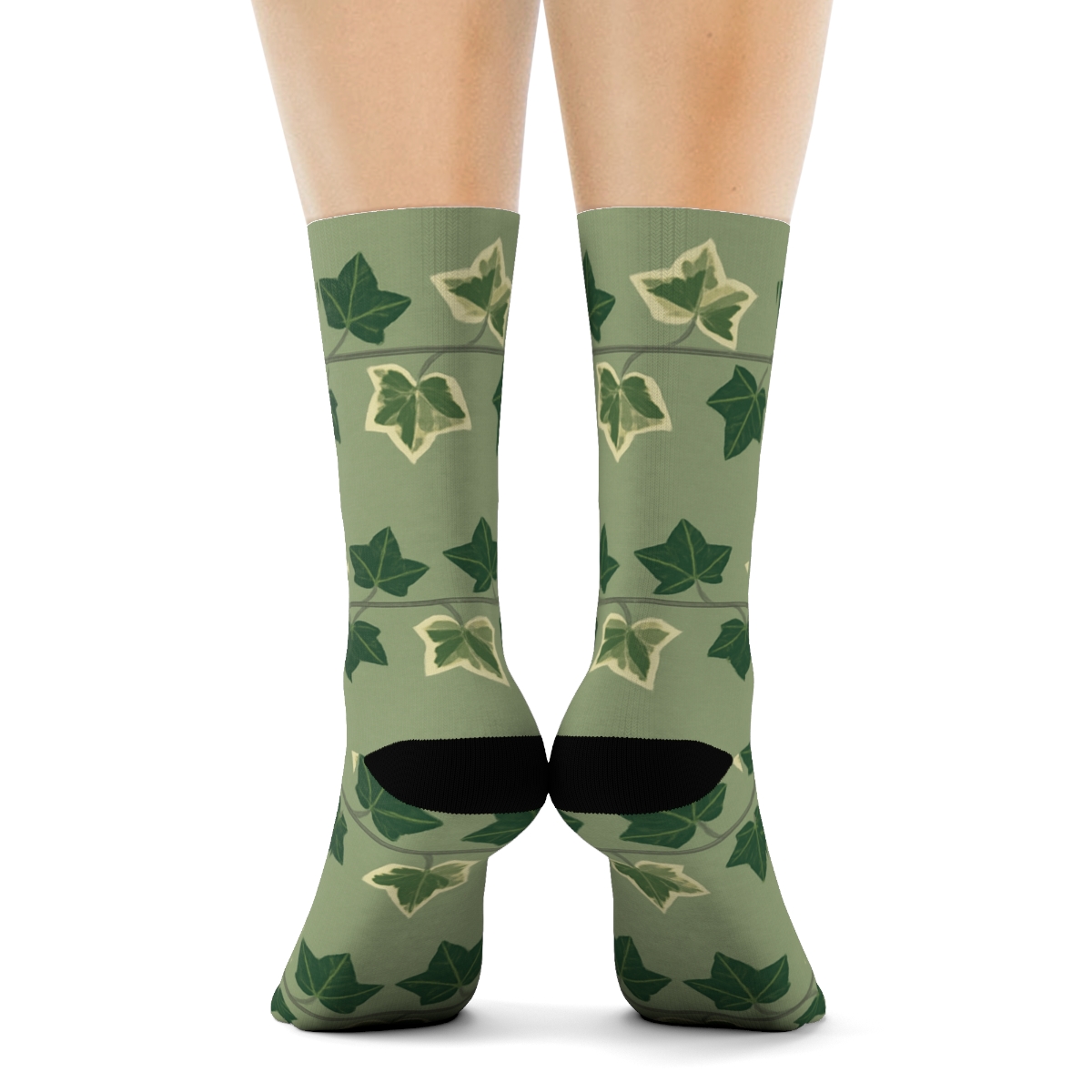 Variegated Ivy Trellis Bands stylish athletic crew socks