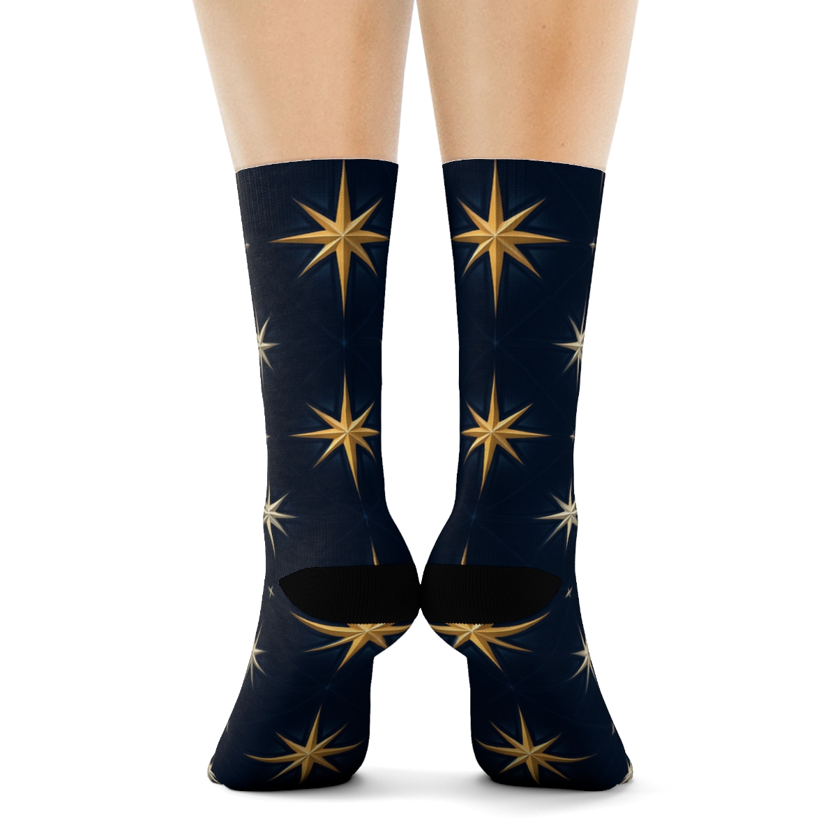 Star Of Bethlehem Nocturne Lattice comfortable cotton crew socks
