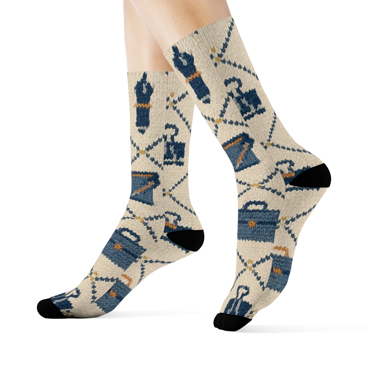 Knitted Case Files Paralegal Pattern custom crew socks