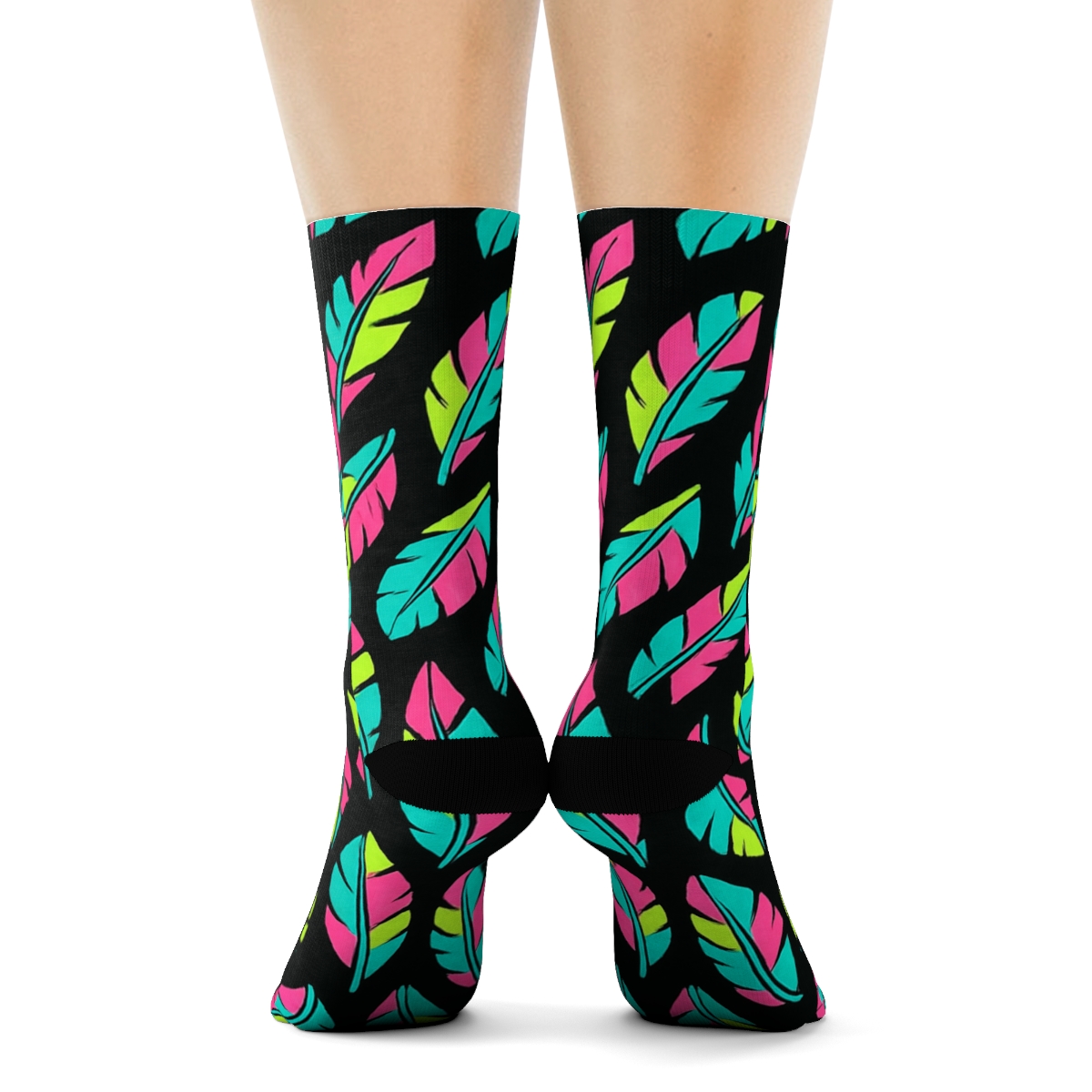 Supernova Parrot Plumage Scatter unique graphic crew socks