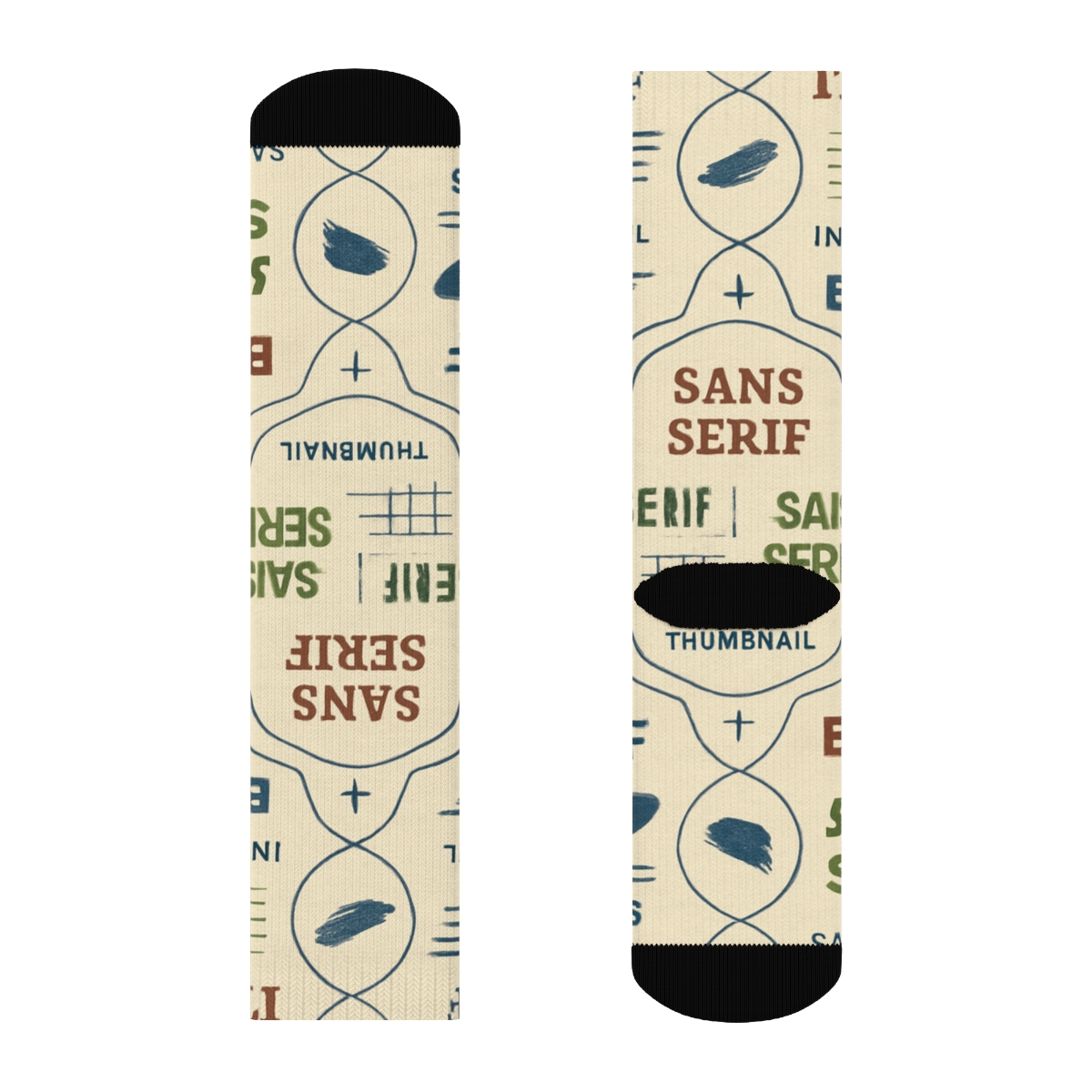 Vintage Layout Study For Graphic Designer custom crew socks