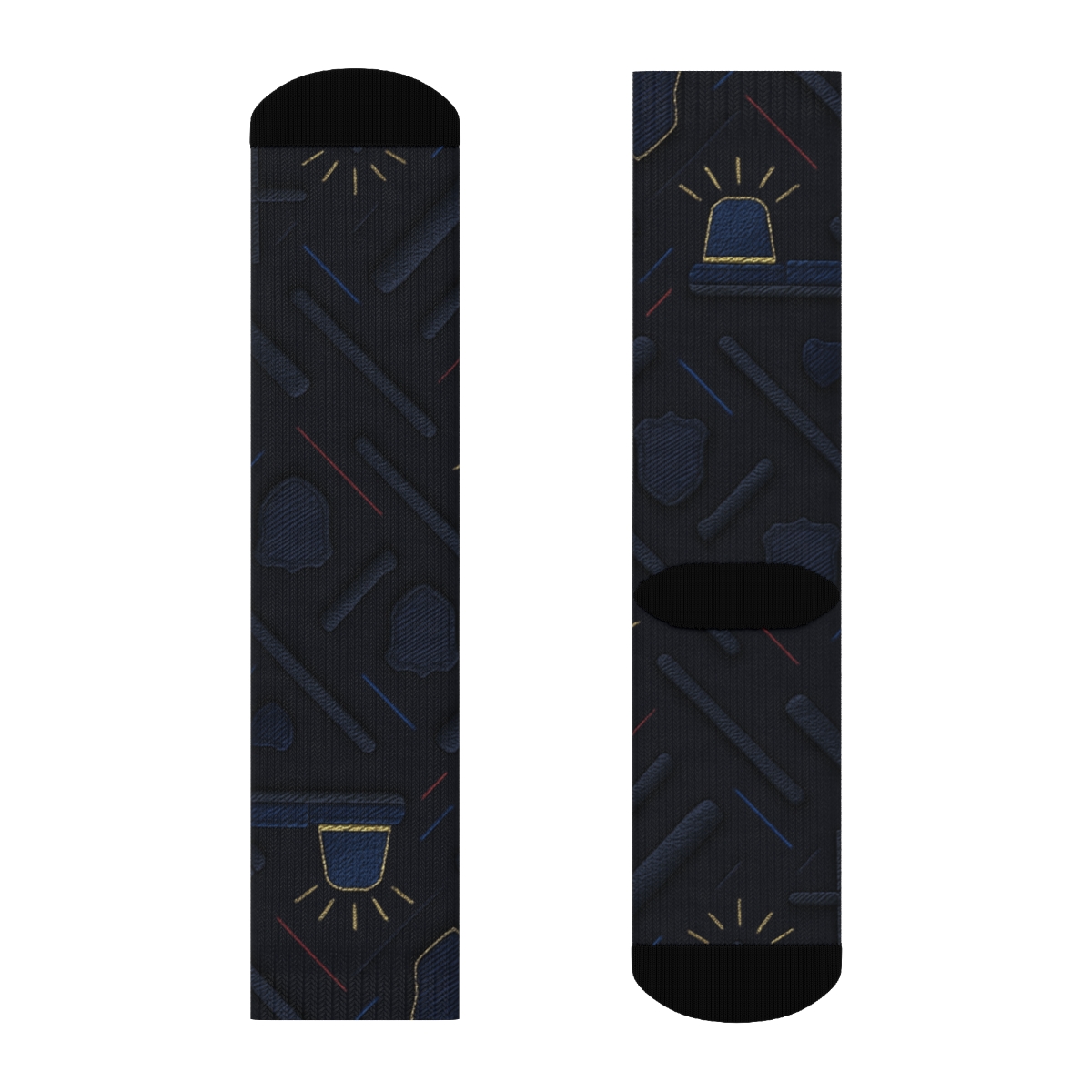 Night Patrol Chevron Bands, Police Officer Edition soft everyday crew socks