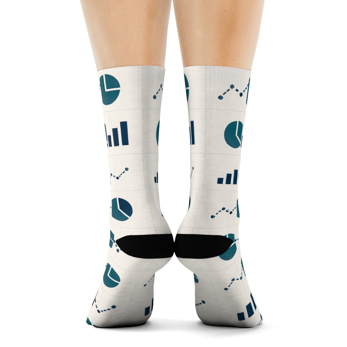 Metric Constellation Grid For Data Analyst Calm stylish athletic crew socks
