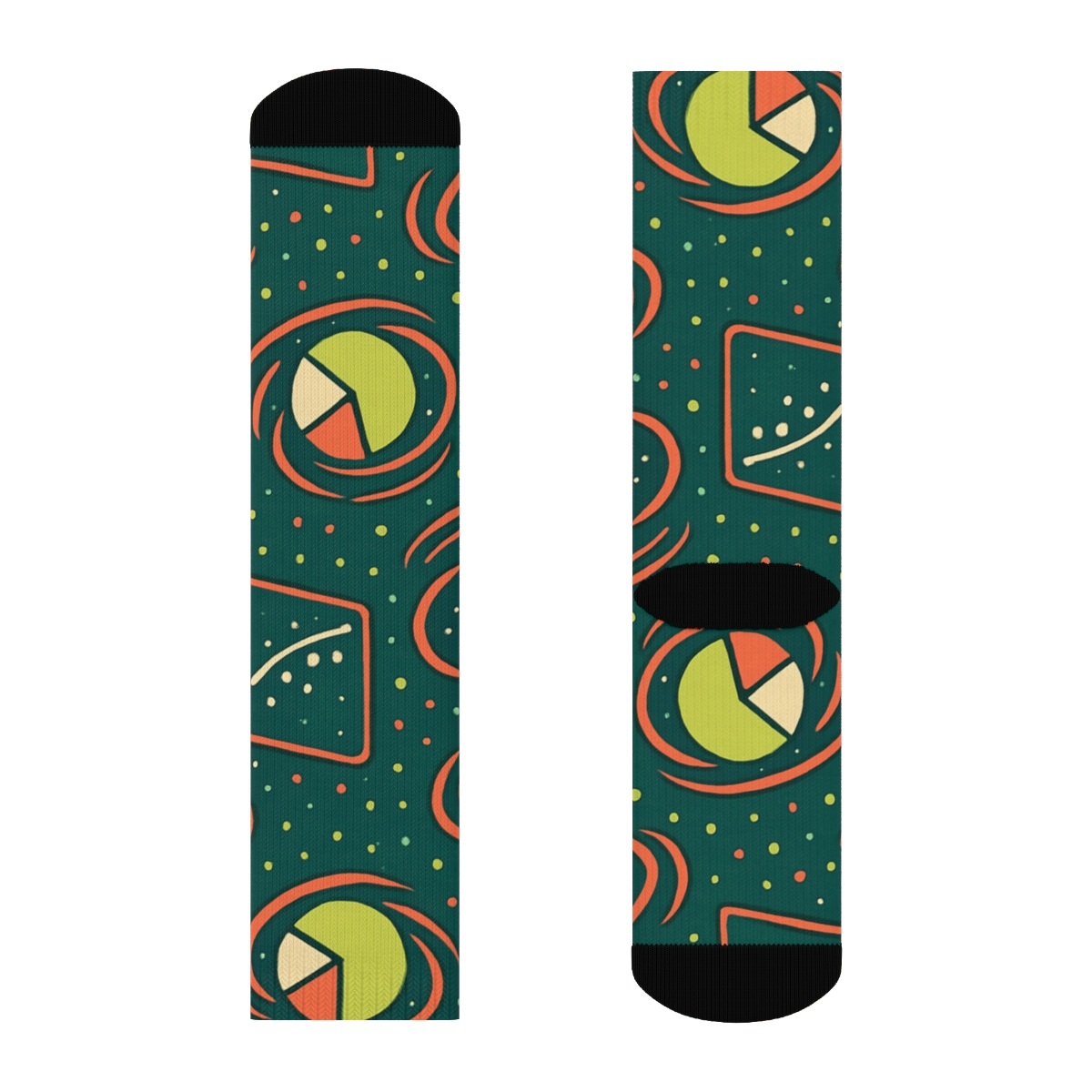 Data Analyst Nebula Chart Tapestry unique graphic crew socks
