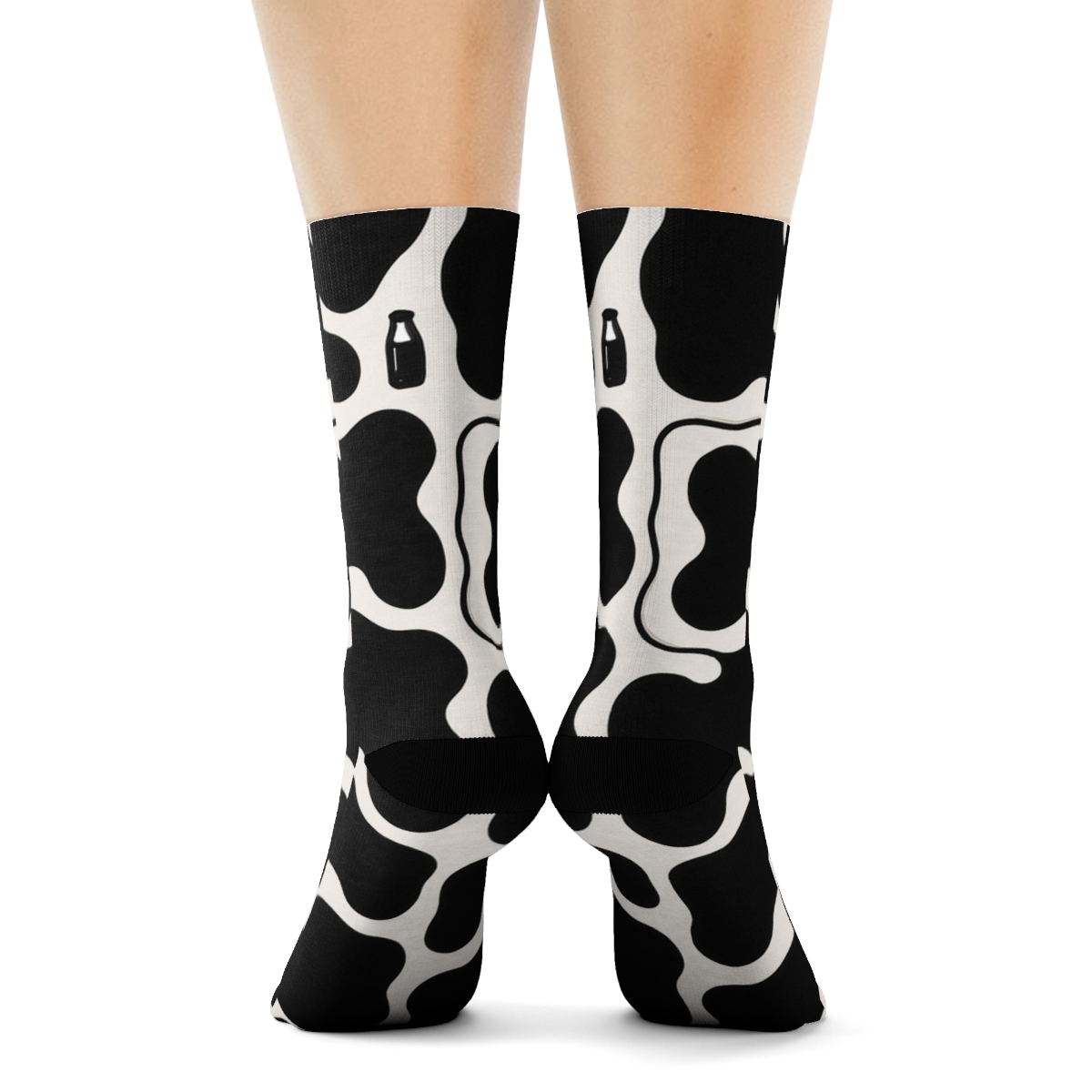 Classic Spot Grid custom crew socks