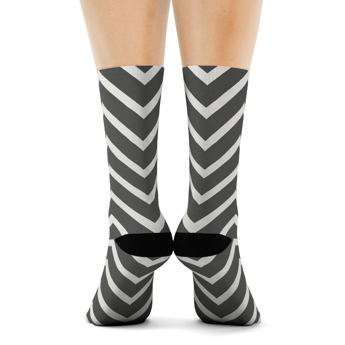 Orbit Chevron Track personalized crew socks