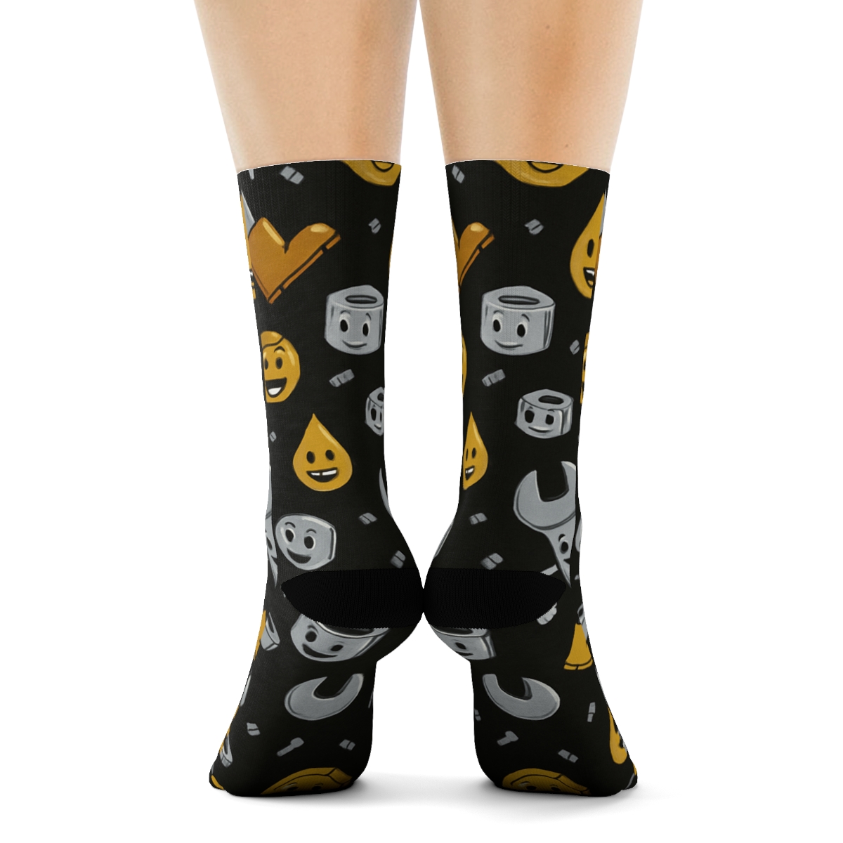 Wrench Parade For Mechanic Prints stylish athletic crew socks