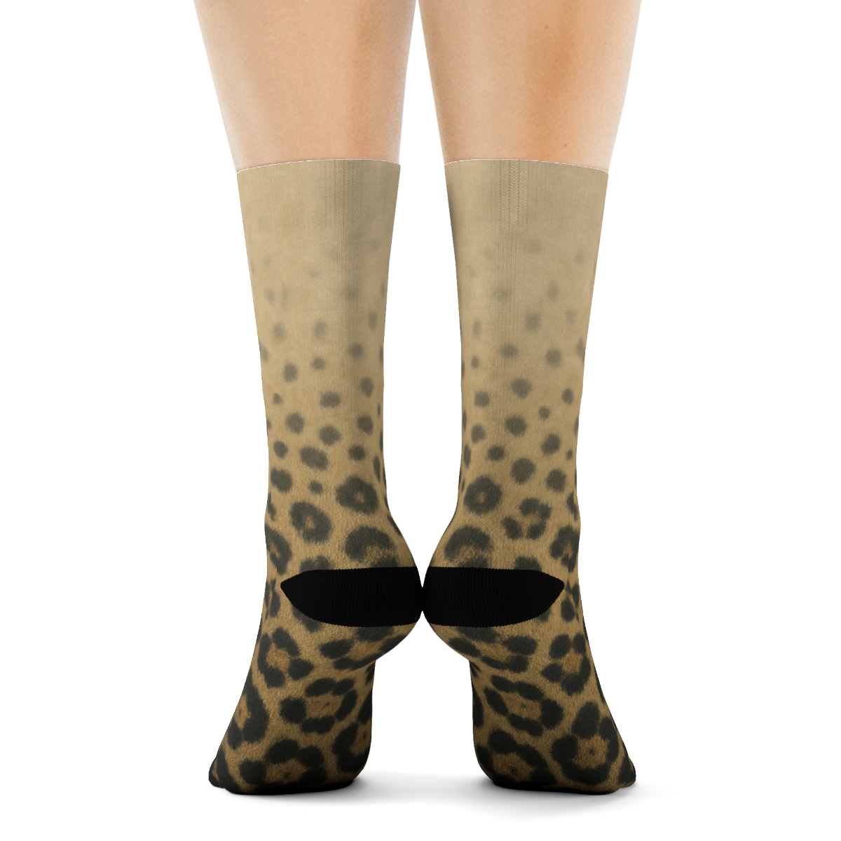 Charcoal Ombre Rosette Landscape Wrap unique graphic crew socks