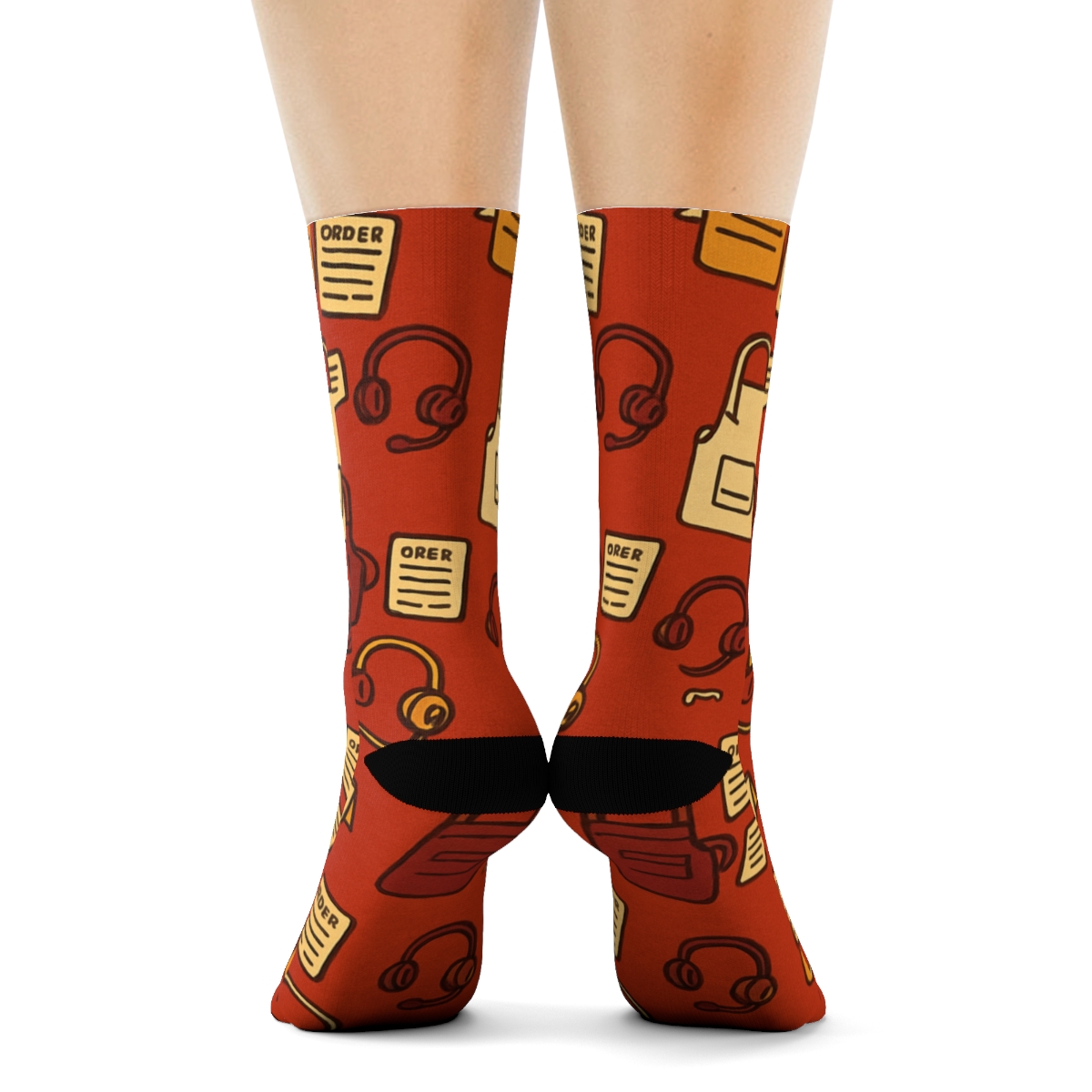 Apron Icons In Control For Restaurant Manager Team soft everyday crew socks