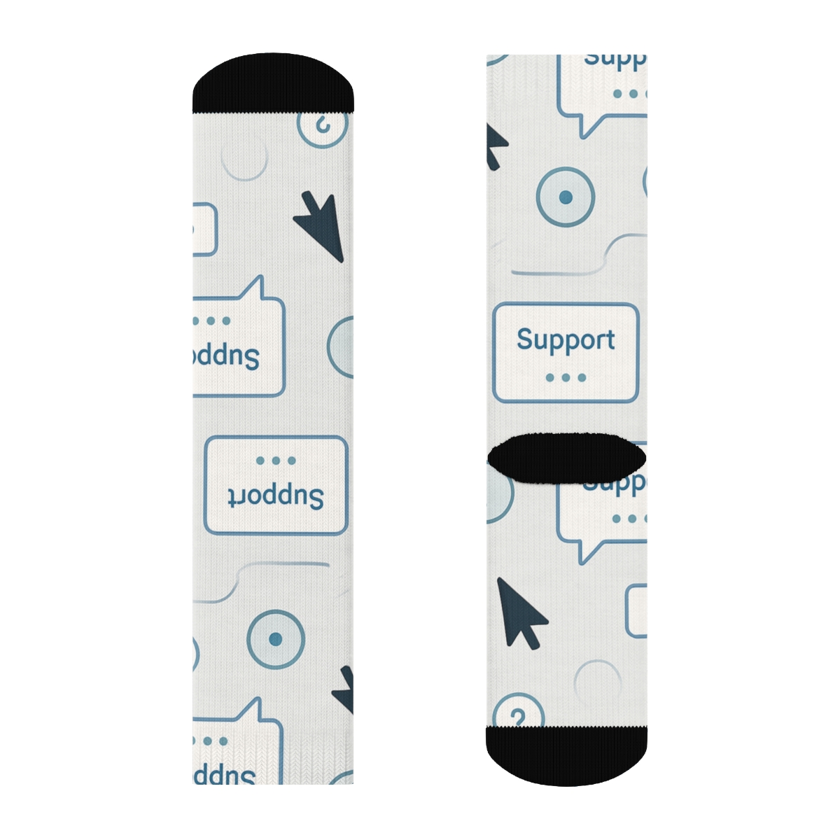 Dialog Box Calm Pattern It Support Specialist Edition soft everyday crew socks