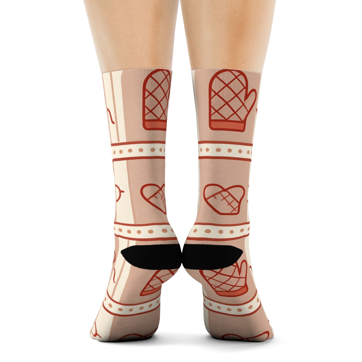 Apron Pocket Tiles With Mrs. Claus Cozy Cocoa premium sports crew socks