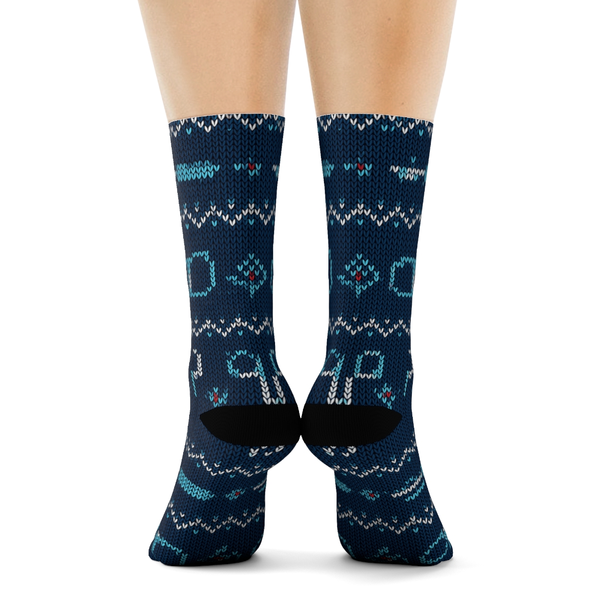 Knitted Surgeon Instrument Fair Isle stylish athletic crew socks