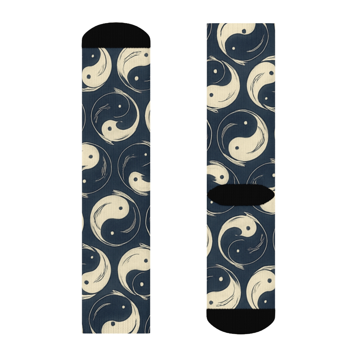 Indigo Koi Duality Ring Tessellation soft everyday crew socks