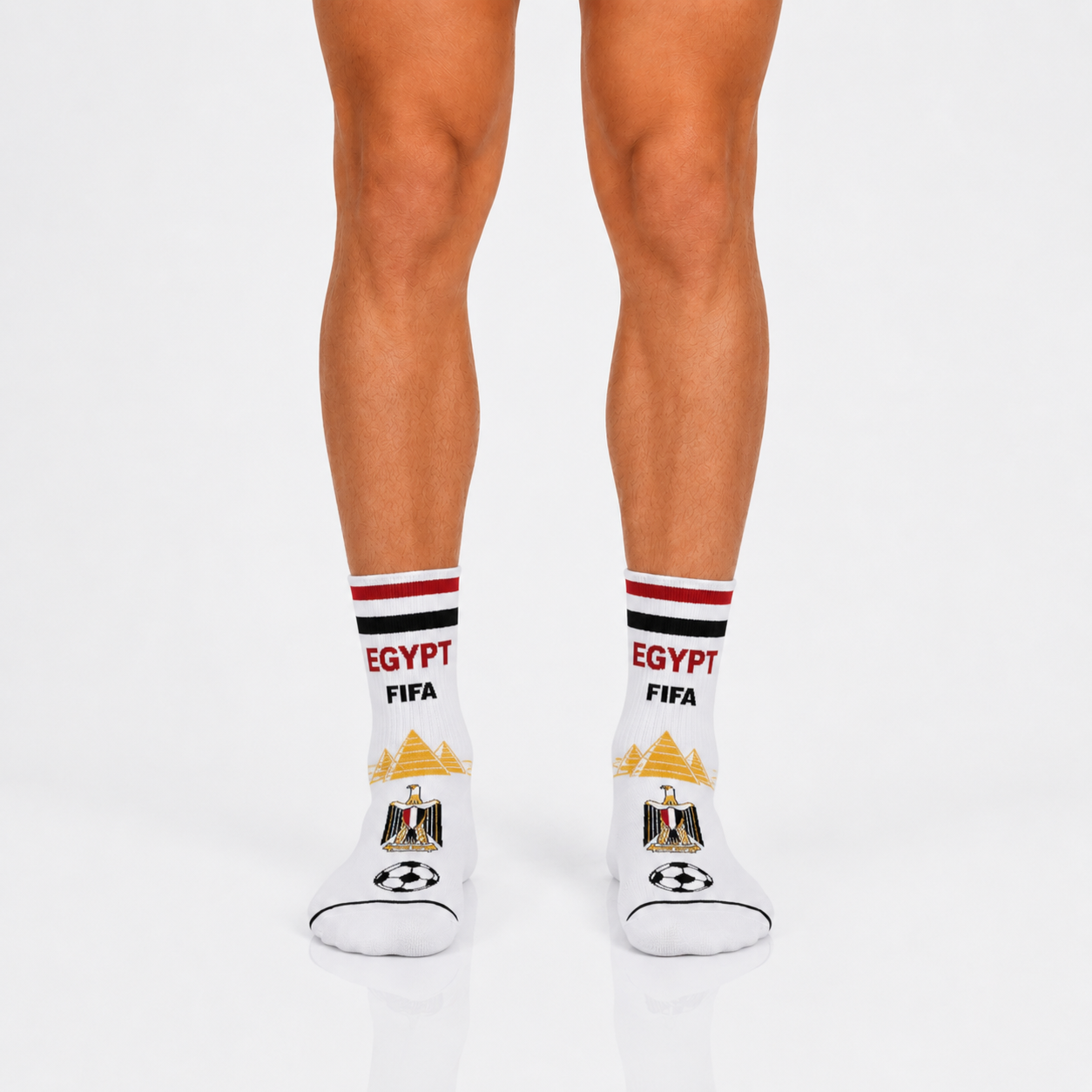 Unisex FIFA 2026 Egypt Soccer Fan Sports Themed SocksUnisex FIFA 2026 Egypt Soccer Fan Sports Themed Socks - Image 3