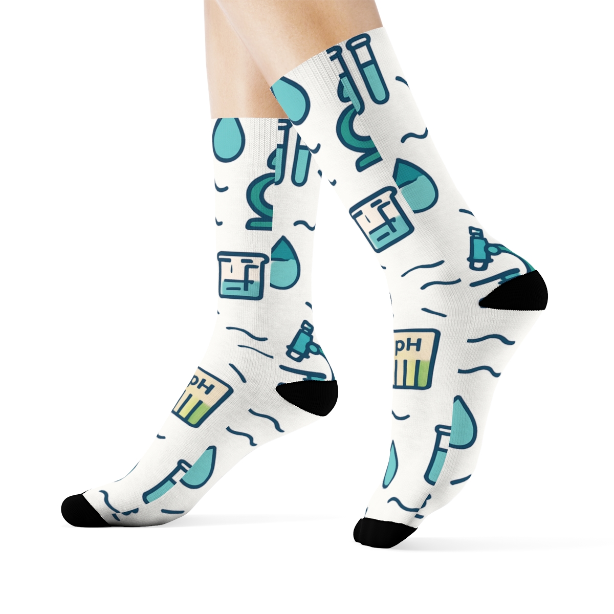 Riverbank Icons In Review Pattern For Environmental Inspector unique graphic crew socks