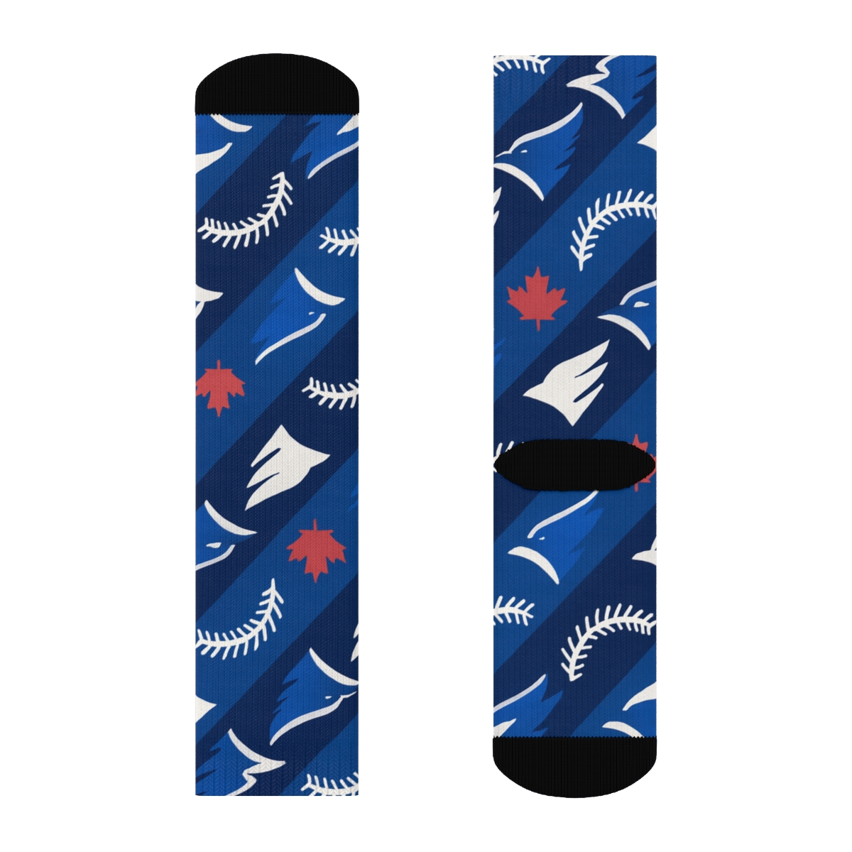 Diagonal Wing Seams In Blue Jays personalized crew socks