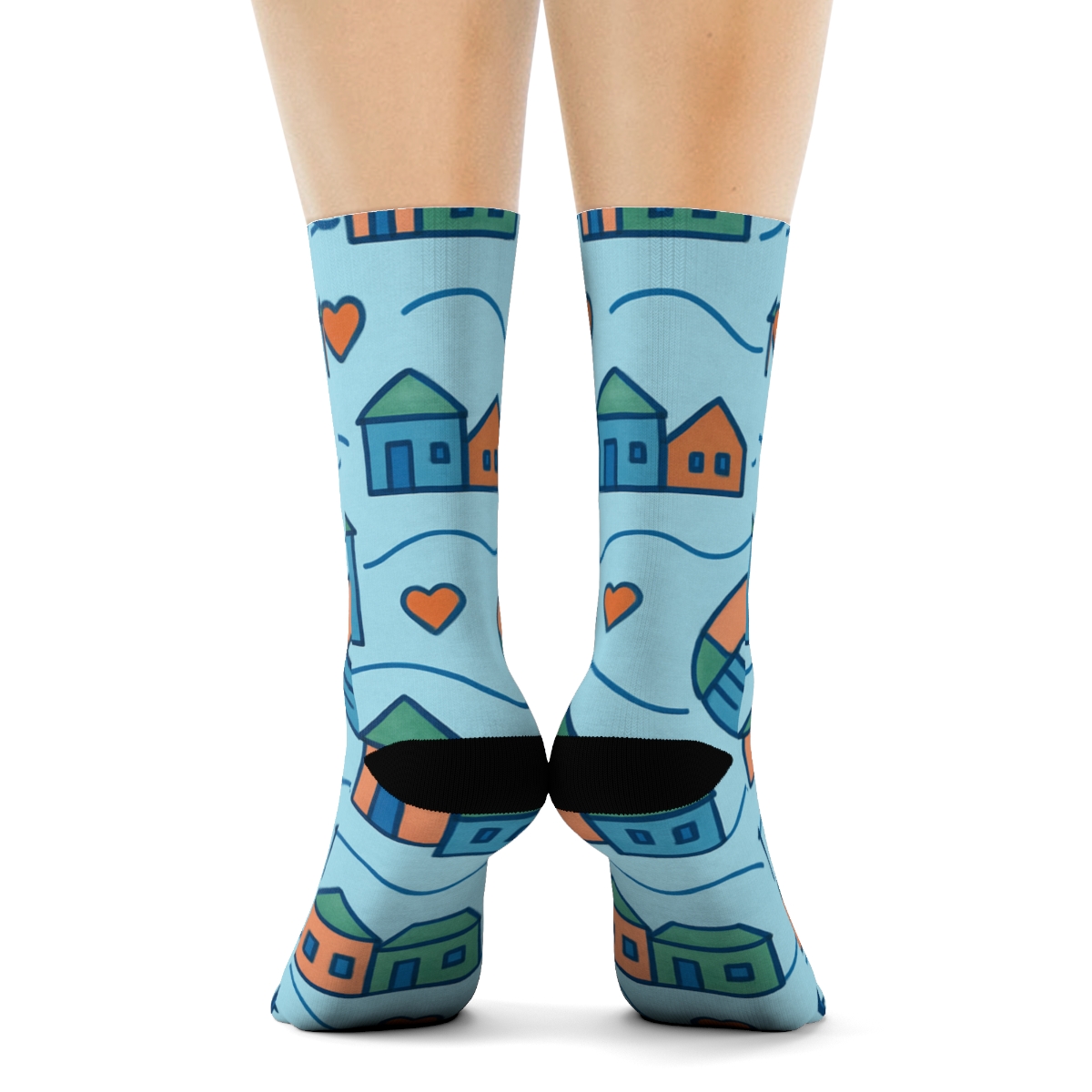 Community Mural Weave For A Social Worker stylish athletic crew socks