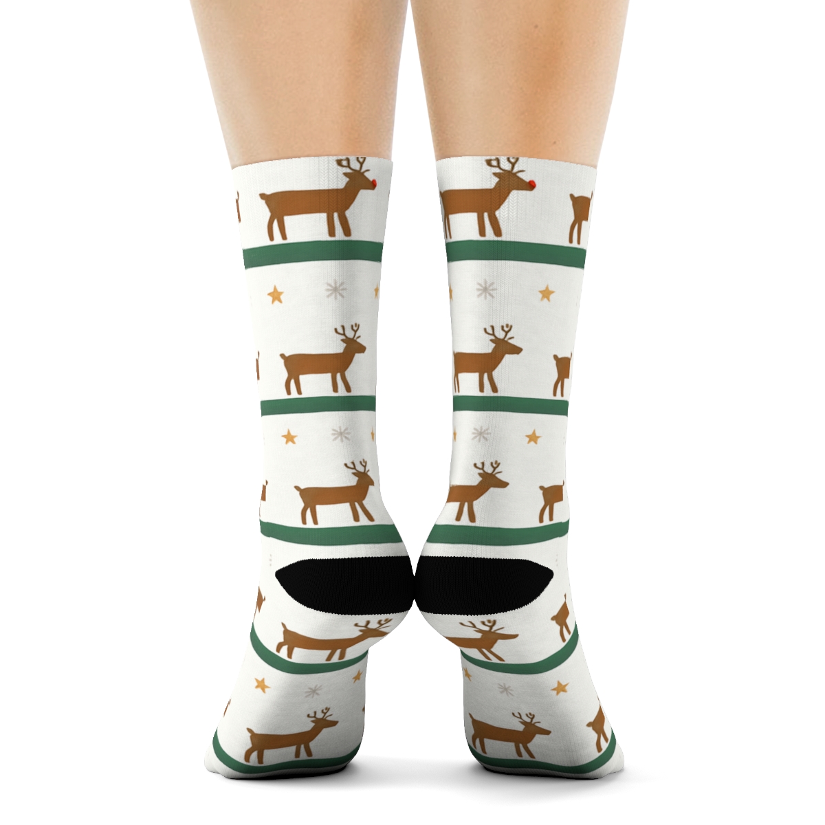 Pine Band Reindeer Parade Rudolph Edition custom crew socks