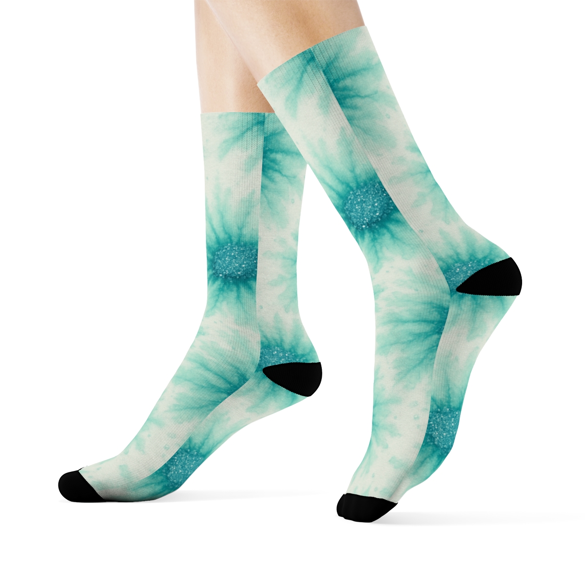 Ice Dye Starburst Scatter premium sports crew socks