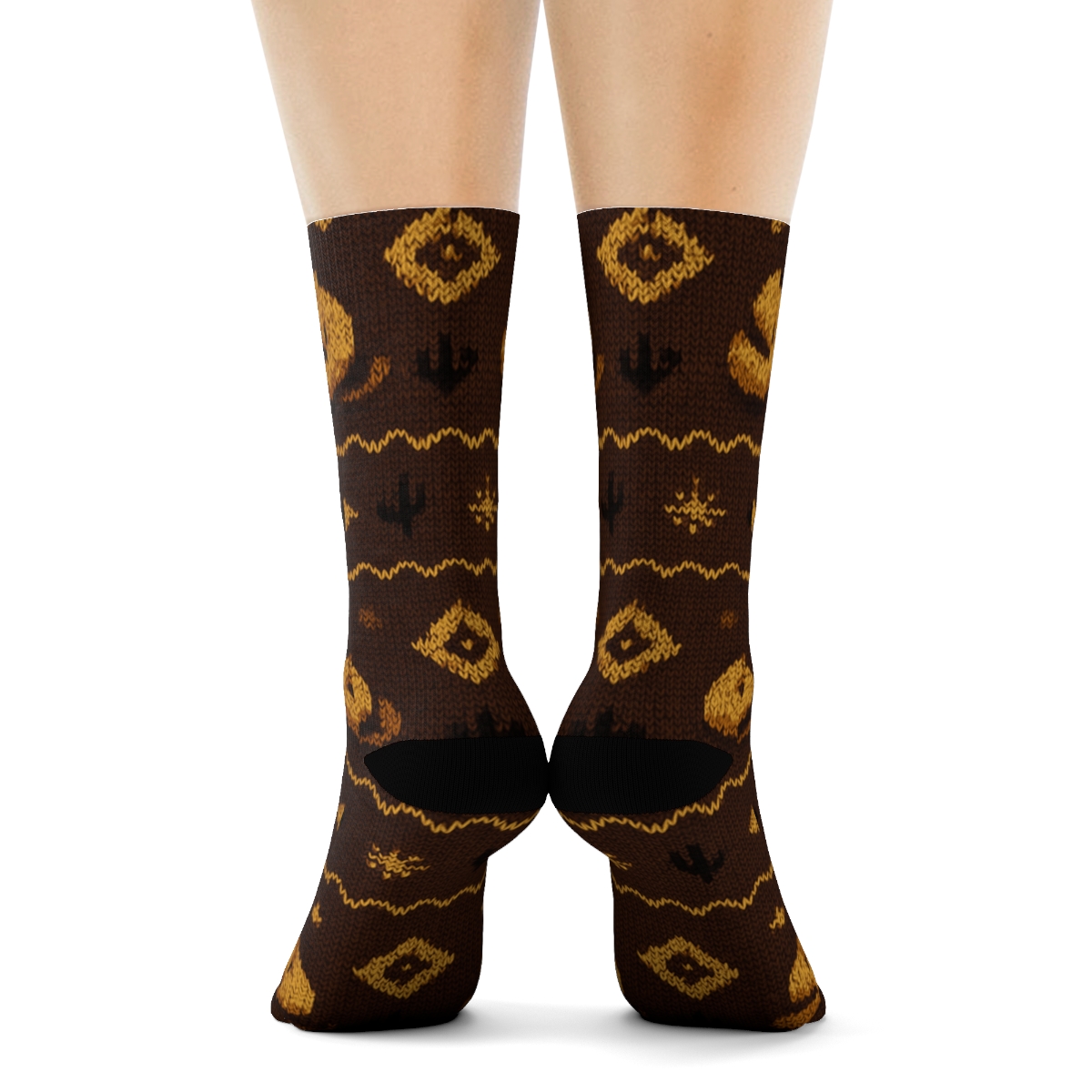 Knitted Illusion Desert Bands, Snake Edition personalized crew socks