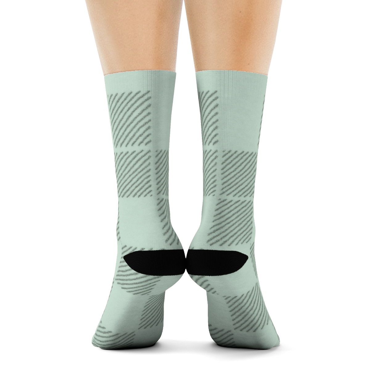 Plain Hatch Study personalized crew socks